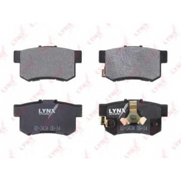 Колодки тормозные дисковые задний для HONDA ACCORD(CU), CIVIC(FA,FD), CR(RD#,RE), FR(BE) <b>LYNXauto BD-3434</b>-1