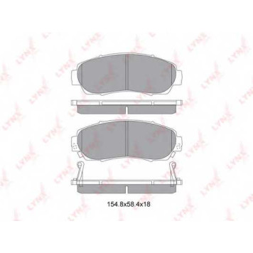 Колодки тормозные дисковые передний для HONDA CR(RE) <b>LYNXauto BD-3435</b>