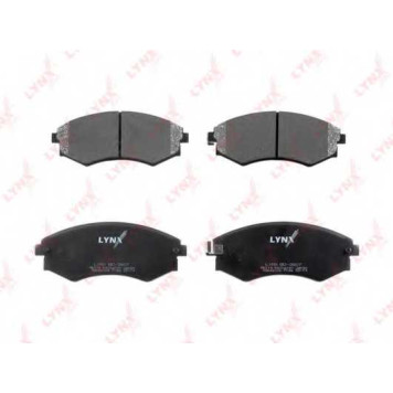 Колодки тормозные дисковые передний для HYUNDAI COUPE(RD), ELANTRA(XD), LANTRA(J-2), MATRIX(FC), SONATA(EF,NF) <b>LYNXauto BD-3607</b>-1