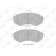 Колодки тормозные дисковые передний для HYUNDAI ELANTRA(XD), MATRIX(FC) <b>LYNXauto BD-3611</b>