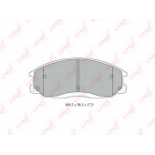 Колодки тормозные дисковые передний для DAEWOO REXTON / HYUNDAI H-1, PORTER, SANTA FE / SSANGYONG ACTYON SPORTS, ACTYON, KYRON, REXTON <b>LYNXauto BD-3614</b>