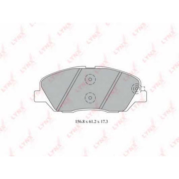 Колодки тормозные дисковые передний для HYUNDAI SANTA FE(CM) / KIA SORENTO(XM) <b>LYNXauto BD-3615</b>