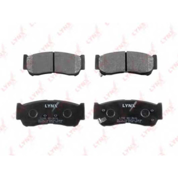 Колодки тормозные дисковые задний для HYUNDAI H-1, SANTA FE(CM) <b>LYNXauto BD-3616</b>-1