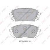 Колодки тормозные дисковые передний для HYUNDAI ix35(EL,ELH,LM) / KIA CARENS(FJ,UN), SPORTAGE(JE#,KM#,SL) <b>LYNXauto BD-3621</b>