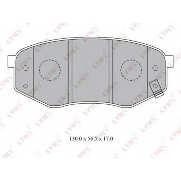 Колодки тормозные дисковые передний для HYUNDAI SONATA(YF) <b>LYNXauto BD-3624</b>