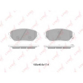 Колодки тормозные дисковые передний для HYUNDAI ix55 <b>LYNXauto BD-3627</b>