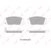 Колодки тормозные дисковые передний для HYUNDAI GRANDEUR(TG), SONATA(EF,NF,YF), TUCSON(JM) / KIA MAGENTIS(GD,MG), OPIRUS(GH), SPORTAGE(JE#,KM#) <b>LYNXauto BD-3629</b>
