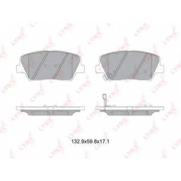 Колодки тормозные дисковые передний для HYUNDAI ELANTRA, i30 CW, i30, VELOSTER / KIA CARENS, CEED, CEE`D, PRO CEE?D, SORENTO <b>LYNXauto BD-3630</b>