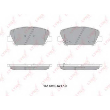 Колодки тормозные дисковые <b>LYNXauto BD-3631</b>