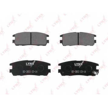 Колодки тормозные дисковые задний для ISUZU MU(#U#), TROOPER(UB), VEHICROSS(#U#) / OPEL FRONTERA(5#MWL4,5#SUD2,6B#), MONTEREY(UBS#) <b>LYNXauto BD-3803</b>-1