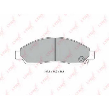 Колодки тормозные дисковые для ISUZU D-MAX(8DH) / MITSUBISHI LANCER(CY/Z#A) <b>LYNXauto BD-3804</b>