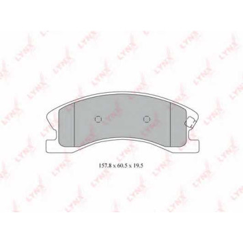 Колодки тормозные дисковые передний для JEEP GRAND CHEROKEE(WG,WJ) <b>LYNXauto BD-4201</b>