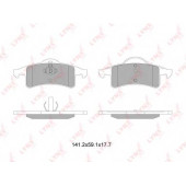 Колодки тормозные дисковые задний для JEEP CHEROKEE(XJ), GRAND CHEROKEE(WG,WJ) <b>LYNXauto BD-4205</b>