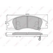 Колодки тормозные дисковые передний для KIA CERATO(LD) <b>LYNXauto BD-4402</b>