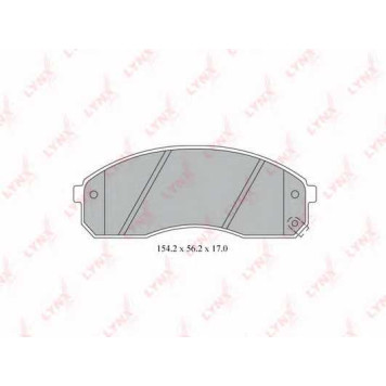 Колодки тормозные дисковые передний для KIA CARNIVAL(GQ,UP) <b>LYNXauto BD-4406</b>