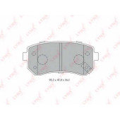 Колодки тормозные дисковые задний для HYUNDAI ACCENT(MC), i30(FD) / KIA CERATO KOUP(TD), CERATO(TD), RIO(JB), SPORTAGE(JE#,KM#) <b>LYNXauto BD-4407</b>