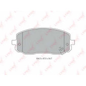 Колодки тормозные дисковые передний для HYUNDAI i10(PA) / KIA PICANTO(BA) <b>LYNXauto BD-4409</b>