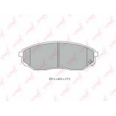 Колодки тормозные дисковые передний для KIA SORENTO(JC) <b>LYNXauto BD-4411</b>