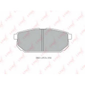 Колодки тормозные дисковые задний для KIA SORENTO(JC) <b>LYNXauto BD-4413</b>