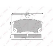 Колодки тормозные дисковые передний <b>LYNXauto BD-4601</b>