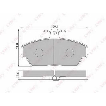 Колодки тормозные дисковые передний для HONDA LEGEND(HS,KA) <b>LYNXauto BD-4604</b>
