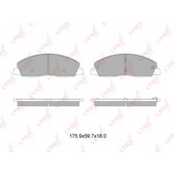 Колодки тормозные дисковые передний <b>LYNXauto BD-4609</b>