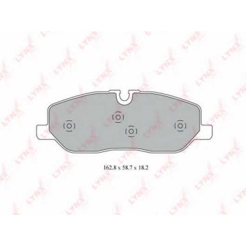 Колодки тормозные дисковые передний для LAND ROVER DISCOVERY(LA,LA#,TAA), RANGE ROVER(LM,LS) <b>LYNXauto BD-5003</b>