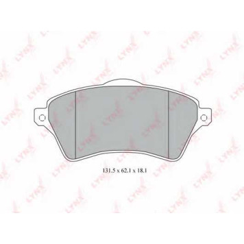 Колодки тормозные дисковые передний для LAND ROVER FREELANDER(LN,LN#), RANGE ROVER(LM) <b>LYNXauto BD-5005</b>