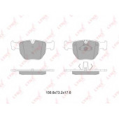 Колодки тормозные дисковые передний для LAND ROVER RANGE ROVER(LM) <b>LYNXauto BD-5010</b>