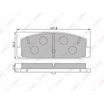 Колодки тормозные дисковые задний для MAZDA 323 F(BJ), 6(GG,GH,GY), 626(GD,GF,GV,GW), FAMILIA(BA,BJ), PREMACY(CP) <b>LYNXauto BD-5104</b>