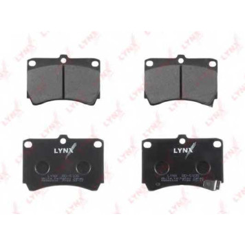 Колодки тормозные дисковые передний для KIA AVELLA, RIO / MAZDA 121, 2, 323 F, 323 P, 323, DEMIO, FAMILIA, FESTIVA <b>LYNXauto BD-5105</b>-1