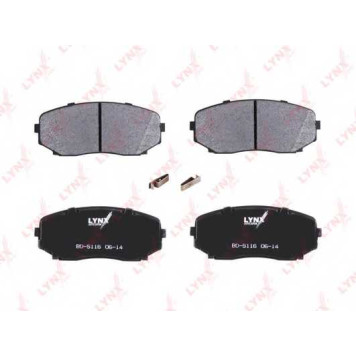 Колодки тормозные дисковые передний для MAZDA CX-7(ER), CX-9(TB) <b>LYNXauto BD-5116</b>-1