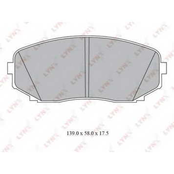 Колодки тормозные дисковые передний для MAZDA CX-7(ER), CX-9(TB) <b>LYNXauto BD-5116</b>