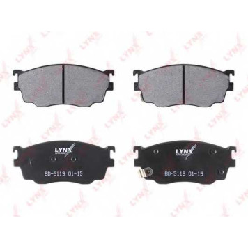 Колодки тормозные дисковые передний для MAZDA 323 F(BJ), 626(GF,GW), PREMACY(CP) <b>LYNXauto BD-5119</b>-1