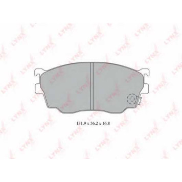 Колодки тормозные дисковые передний для MAZDA 323 F(BJ), 626(GF,GW), PREMACY(CP) <b>LYNXauto BD-5119</b>