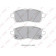Колодки тормозные дисковые передний для DAIHATSU COO, MATERIA(M4#), SIRION(M3#) / FORD FIESTA / MAZDA 2(DE) / SUBARU JUSTY / SUZUKI SWIFT(FZ,NZ) <b>LYNXauto BD-5123</b>
