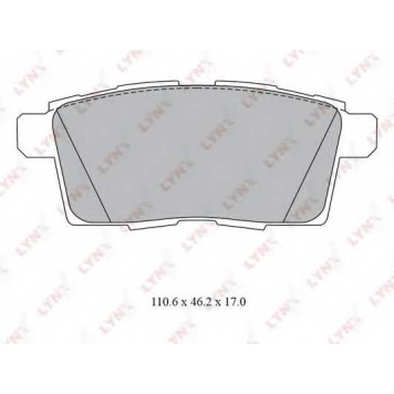 Колодки тормозные дисковые задний для MAZDA CX-7(ER), CX-9(TB) <b>LYNXauto BD-5124</b>