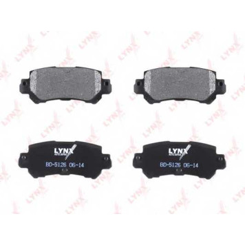 Колодки тормозные дисковые задний для MAZDA CX-5(GH,KE) <b>LYNXauto BD-5126</b>-1