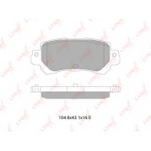 Колодки тормозные дисковые задний для MAZDA CX-5(GH,KE) <b>LYNXauto BD-5126</b>