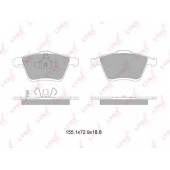 Колодки тормозные дисковые передний для MAZDA 6(GG,GY) <b>LYNXauto BD-5127</b>