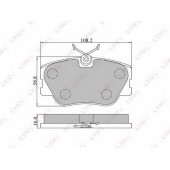 Колодки тормозные дисковые передний для MERCEDES (W124), 190(W201), COUPE(C124), E(A124,C124,S124,W124), KOMBI(S124), S(W126) <b>LYNXauto BD-5301</b>
