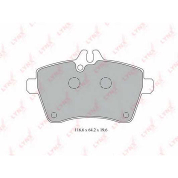 Колодки тормозные дисковые передний для MERCEDES A(W169), B(W245) <b>LYNXauto BD-5308</b>