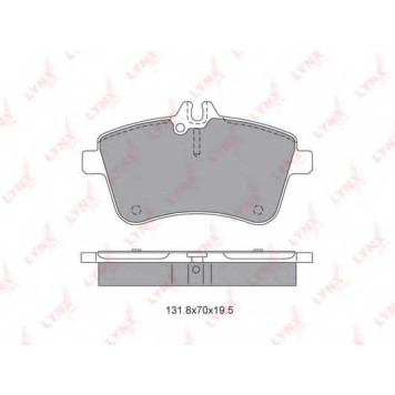 Колодки тормозные дисковые передний для MERCEDES A(W169), B(W245) <b>LYNXauto BD-5309</b>