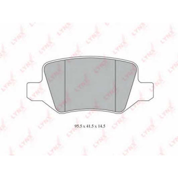 Колодки тормозные дисковые задний для MERCEDES A(W168,W169), B(W245), VANEO(414) <b>LYNXauto BD-5310</b>