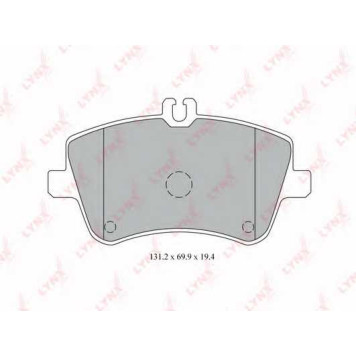 Колодки тормозные дисковые передний для MERCEDES C(CL203,S203,W203), CLC(CL203), CLK(A209,C209), SLK(R171) <b>LYNXauto BD-5317</b>