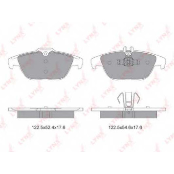 Колодки тормозные дисковые задний для MERCEDES C(C204,S204,W204), E(A207,C207), GLK(X204) <b>LYNXauto BD-5319</b>