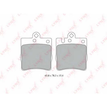 Колодки тормозные дисковые задний для MERCEDES CLK(A208,C208), E(W210) <b>LYNXauto BD-5321</b>