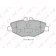 Колодки тормозные дисковые передний для MERCEDES E(S211,W211) <b>LYNXauto BD-5323</b>