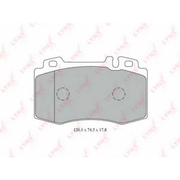 Колодки тормозные дисковые передний для MERCEDES C(CL203,S203,W203), CLK(A209,C209), CLS(C219), E(S211,W211), S(C215,W220), SL(R230), SLK(R171) <b>LYNXauto BD-5324</b>
