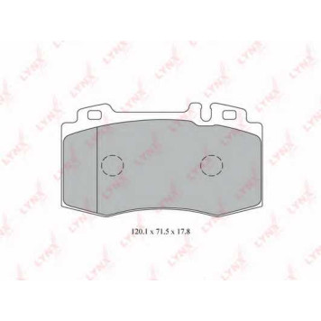 Колодки тормозные дисковые передний для MERCEDES M(W163), S(C215,W220), SL(R129) <b>LYNXauto BD-5327</b>
